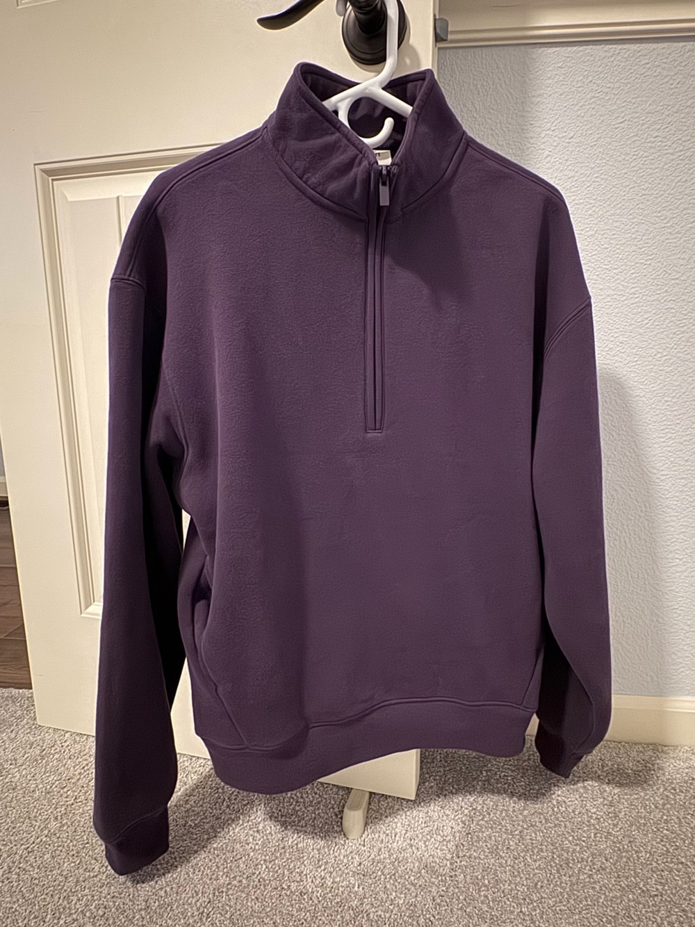 Brand new Women's quarter zip Mock neck Fleece Pullover Sweatshirt